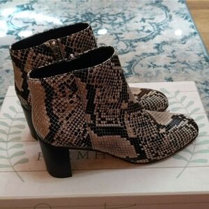 Marc Fisher snakeskin ankle booties 6.5